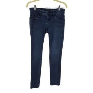 Guess Women's Distressed Low Rise Stretch Denim Skinny Jeans Dark Wash Size 26
